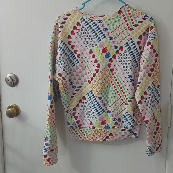 Champion X Susan Alexandra UO Reverse Weave All Over Print Sweatshirt S Casual - Picture 2 of 8